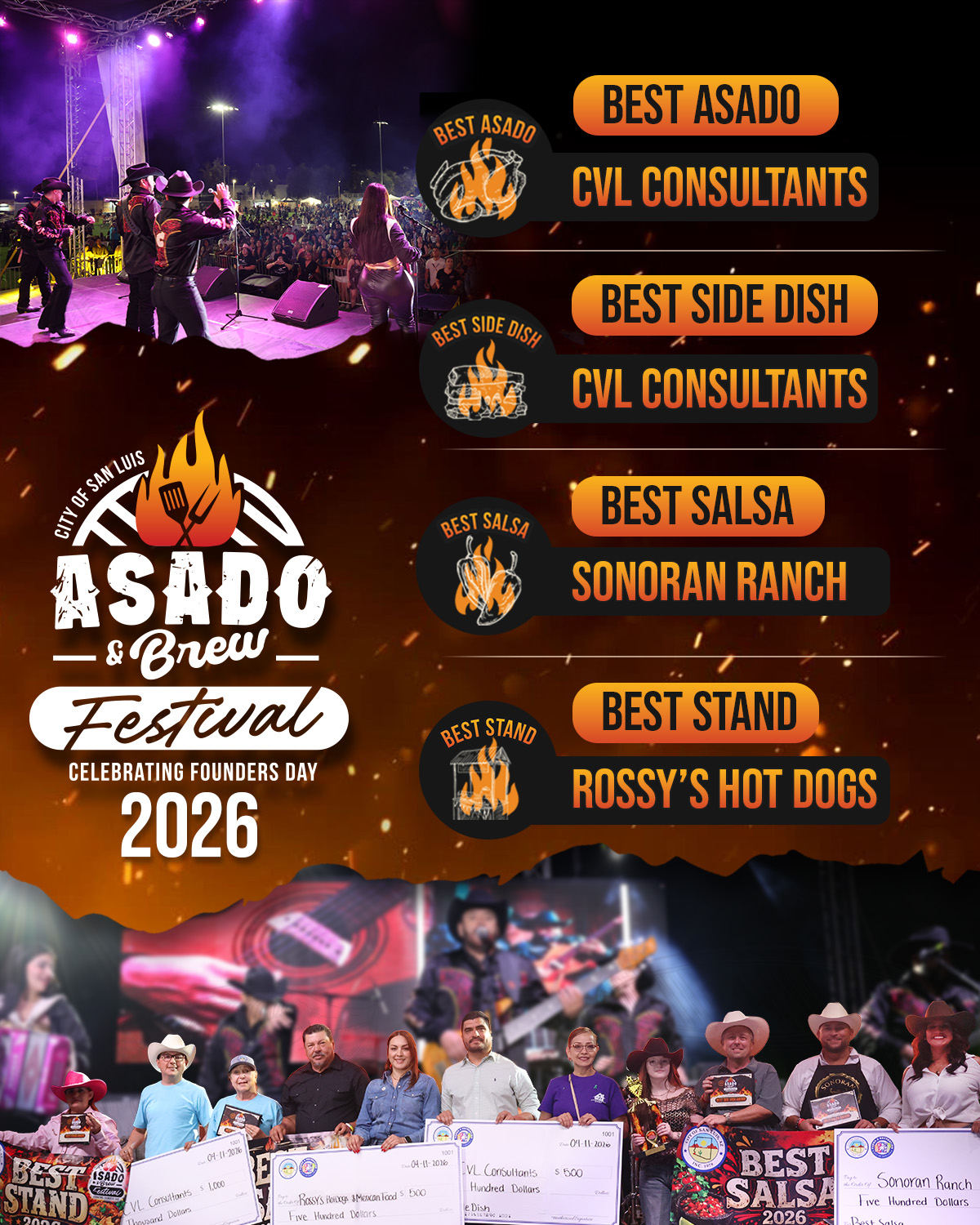 flyer of asado 2026winners
